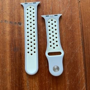 Grey & White Apple Watchband